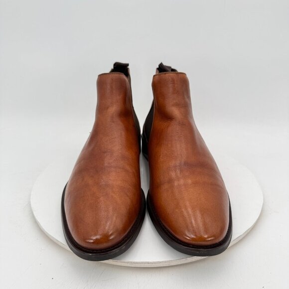 Maison Forte Men Size 11M Brown leather Side Elastic Chelsea Boot - Picture 2 of 12